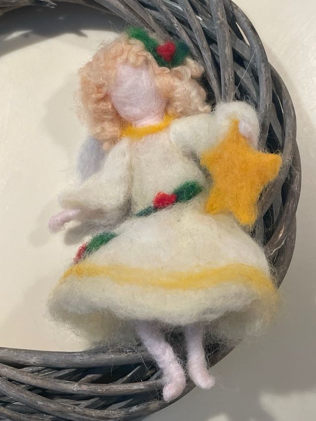 Ghirlanda decorazione Natale con Angelo