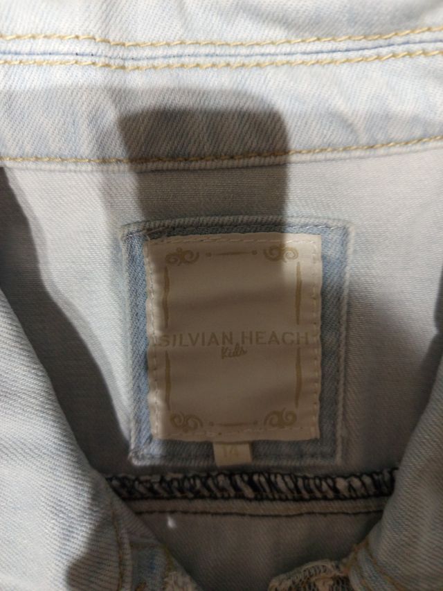 Giubbotto jeans ragazza pizzo e strass