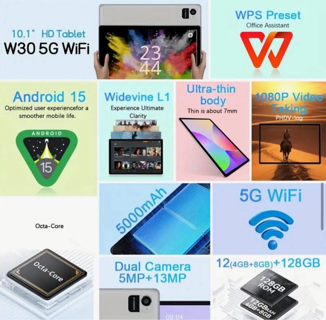 ¡REBAJA HOY! Tablet Crelander W30 Android 128GB