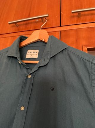 Camisa Silbon verde petróleo