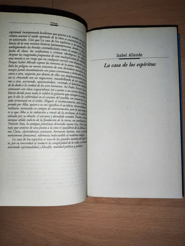 Libro Isabel Allende La casa de los espíritus