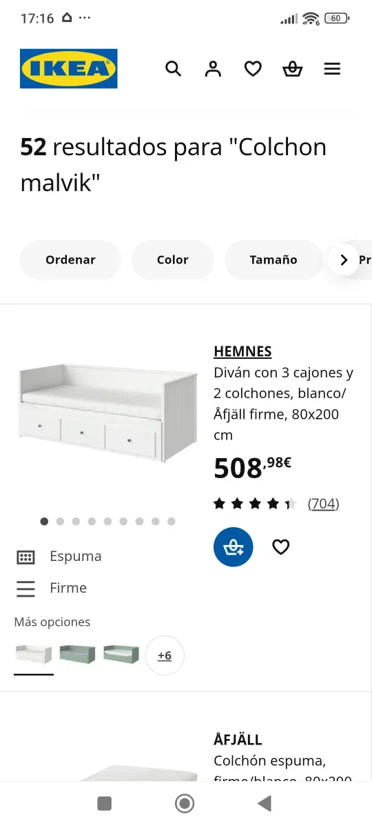 Estructura sofá Cama Blanco divan ikea hemnes