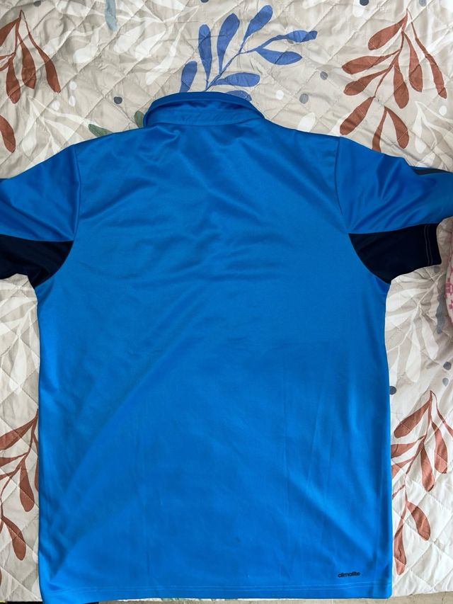 Polo Tenis Adidas Azul Talla S