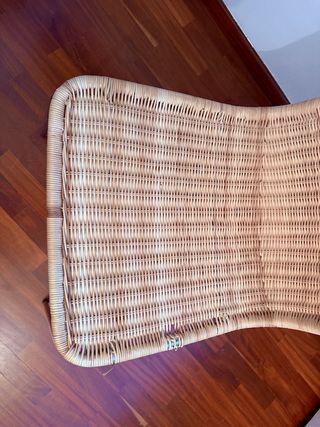 2 Sillas IKEA LINUS Mimbre y Metal