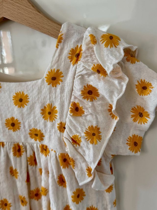 Blusa niña Zara flores amarillas