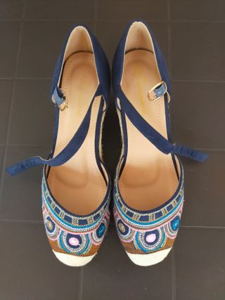 Cuñas/Alpargatas Multicolor Talla 40