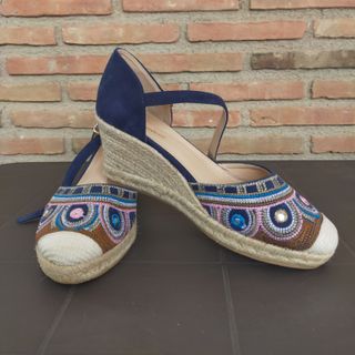 Cuñas/Alpargatas Multicolor Talla 40