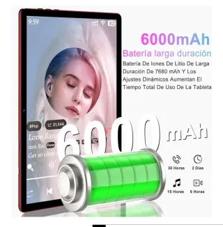 Tablet FACETEL 10 Android 13 12GB RAM 128GB Rosso