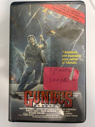 VHS Gunbus Película Acción Aventura Guerra Español