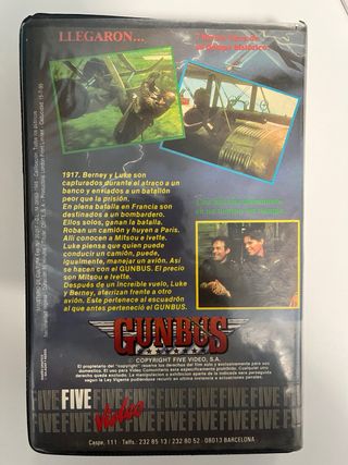 VHS Gunbus Película Acción Aventura Guerra Español