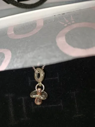 Colgante Pandora Chupete Oro y Plata