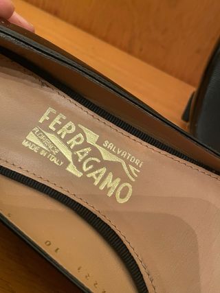 SALVATORE FERRAGAMO - Bailarinas Negras 5,5 36