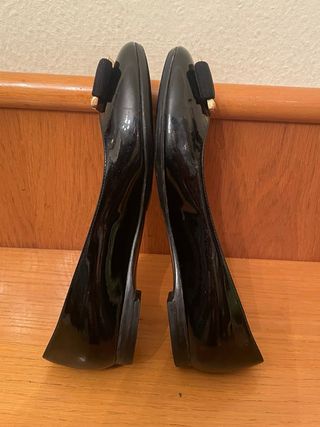 SALVATORE FERRAGAMO - Bailarinas Negras 5,5 36