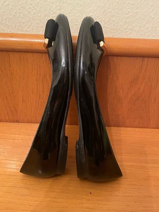 SALVATORE FERRAGAMO - Bailarinas Negras 5,5 36