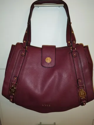 Borsa Liu Jo donna bordeaux con dettagli oro