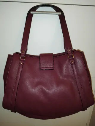Borsa Liu Jo donna bordeaux con dettagli oro