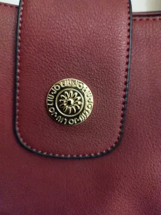 Borsa Liu Jo donna bordeaux con dettagli oro