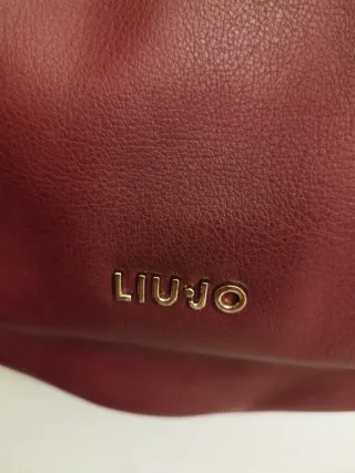 Borsa Liu Jo donna bordeaux con dettagli oro