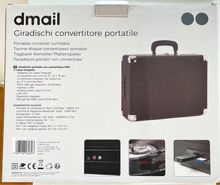 Giradischi portatile convertitore