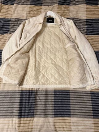 Cazadora pana Bershka beige