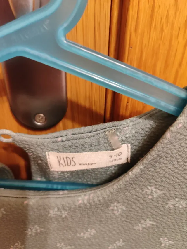 Vestido verde elástico Talla 10