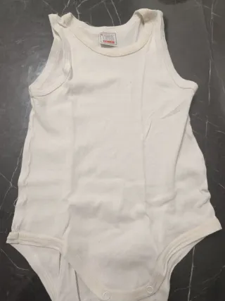 Body neonato bianco 6 mesi 100% cotone