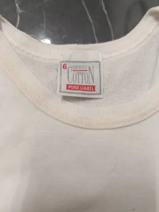 Body neonato bianco 6 mesi 100% cotone