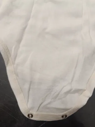 Body neonato bianco 6 mesi 100% cotone