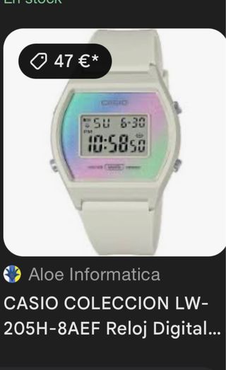 Reloj Casio LW-205H-8AEF Digital Blanco