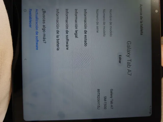 Samsung Galaxy Tab A7 Oro/Rosa Casi Nueva