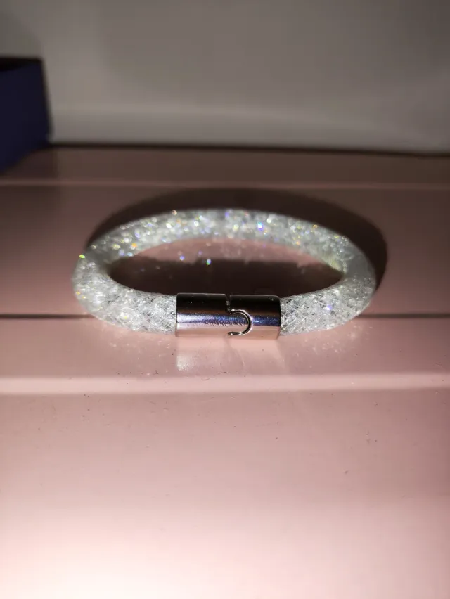 Bracciale Swarovski Stardust bianco e argento