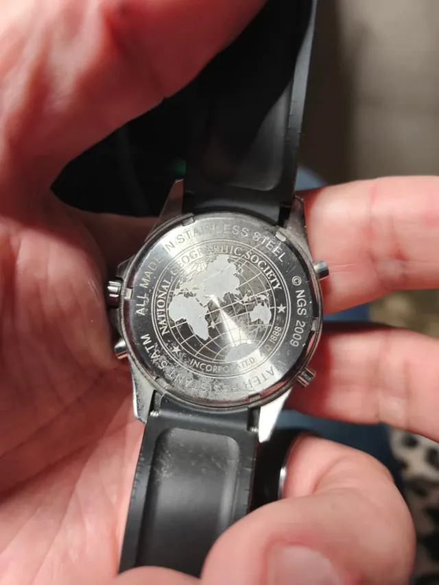 Reloj National Geographic Negro/Plata