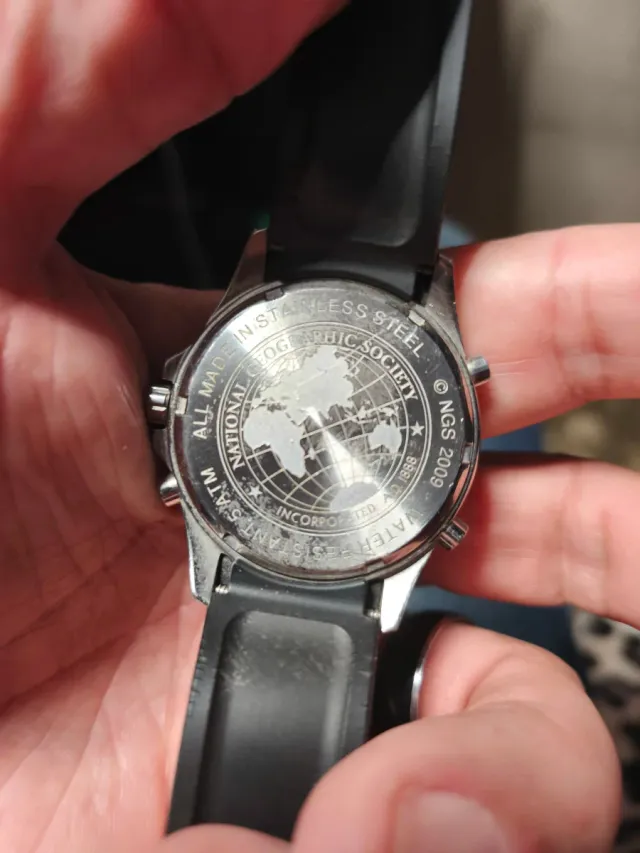 Reloj National Geographic Negro/Plata
