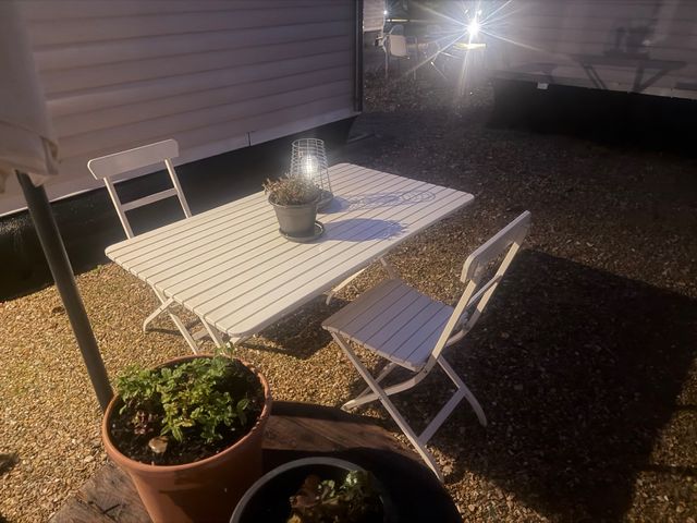 Conjunto Mesa y Sillas Jardín Blanco