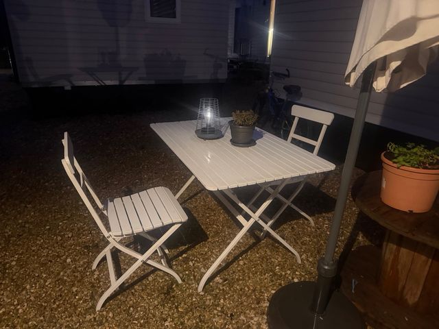 Conjunto Mesa y Sillas Jardín Blanco