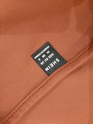 Vestido Shein marrón drapeado