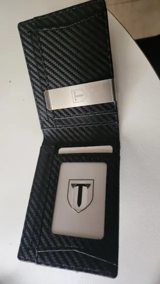 Billetera hombre con pinza para billetes