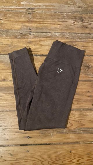 Mallas Gymshark Mujer Marrones