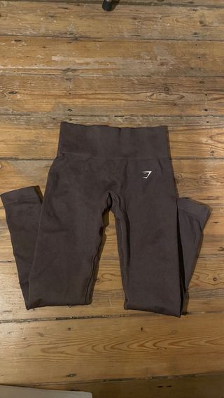 Mallas Gymshark Mujer Marrones