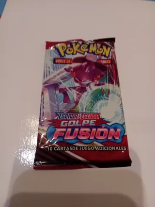4 Sobres Pokémon Espada y Escudo Golpe Fusión