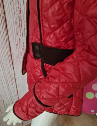 Chaqueta Acolchada Roja Holy Preppy Talla L