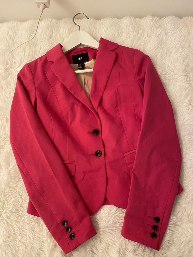 Blazer H&M Rosa Talla 34
