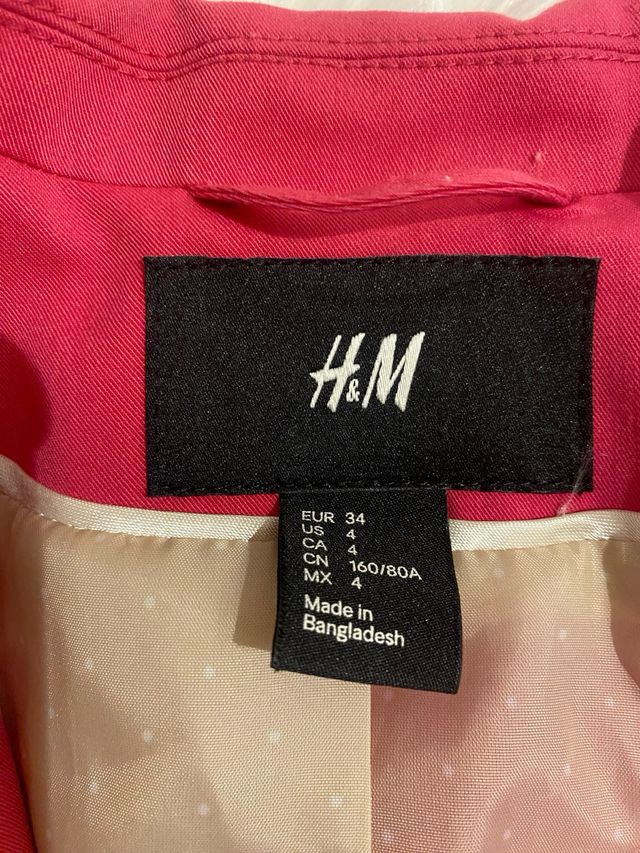 Blazer H&M Rosa Talla 34