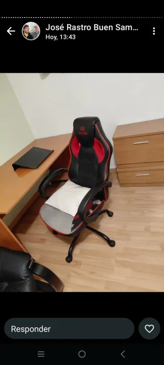 Sedia da Gaming Nera e Rossa