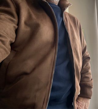 Chaqueta Zara efecto ante marrón