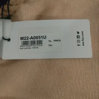 Maxi pochette Mefui beige e marrone