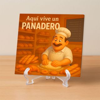Azulejo Aquí vive un panadero