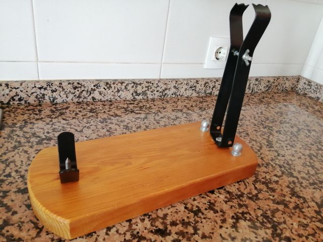 Soporte Jamonero Madera y Metal