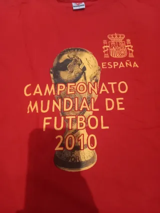 Camiseta España Mundial Fútbol 2010