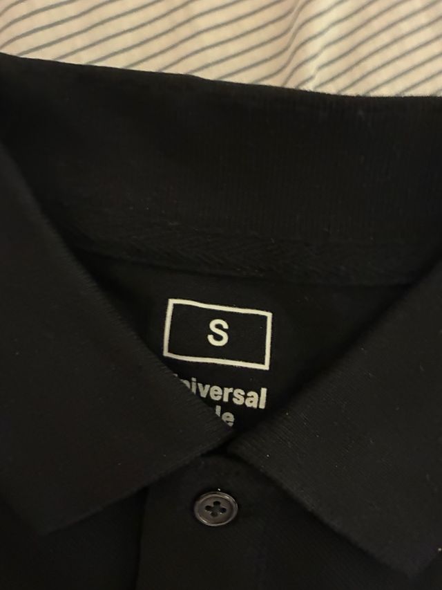 Pack 2 polos blancos y negros talla S